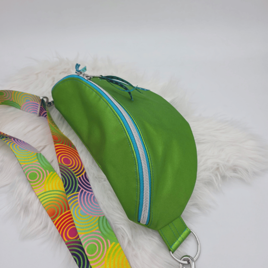 Preview: Gürteltasche - Grün - Kunstleder